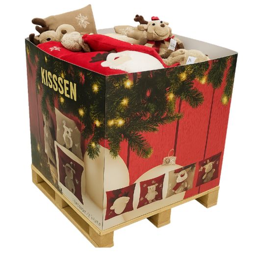 Knitted Rudolf 2 90 pcs display pallet 3clr