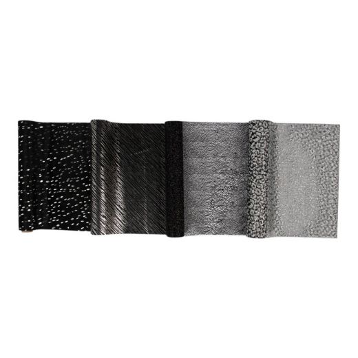 Decorative tablerunner box  black 28x150 cm 21 rolls