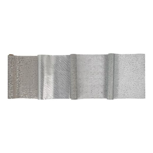 Decorative tablerunner box  grey 28x150 cm 21 rolls