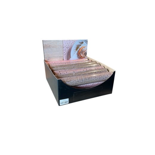 Decorative tablerunner box  pink 28x150 cm 21 rolls