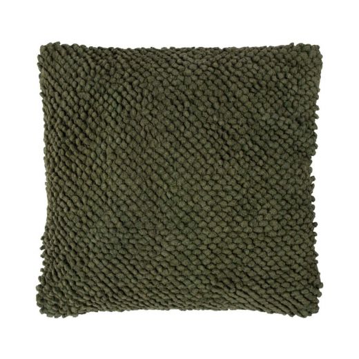 Jumbo dots olive green cushion 45x45 cm