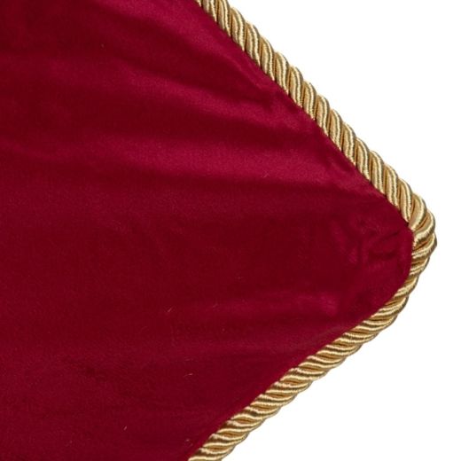 Solid velvet wine red cushion 35x45 cm