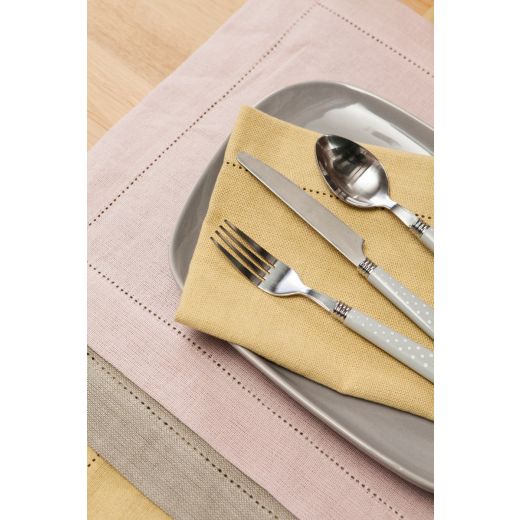 Indi Placemat ivoor 35x50cm (set of 4) 