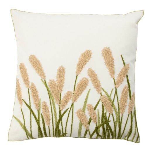 Kussen pampasgras beige 45x45cm