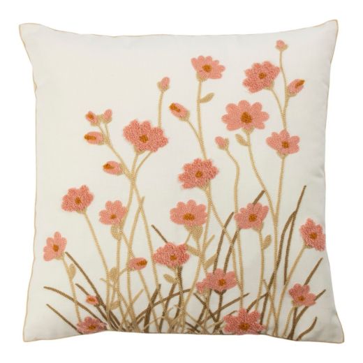 Kussen Poppy roze 45x45cm