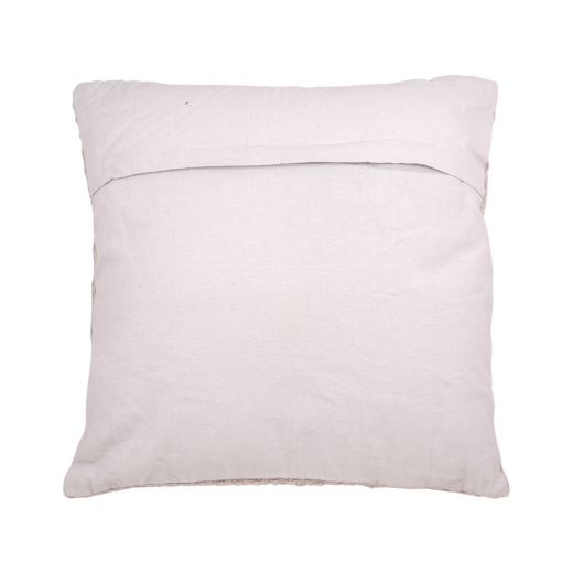 Stonewash Dobby Knit coussin argent 45x45cm 