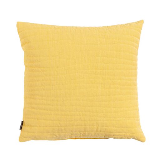 Uneven Stitching Cushion yellow 45x45cm 
