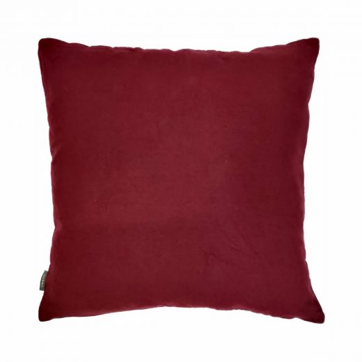Kantha Slub Cushion bordeaux 45x45cm 