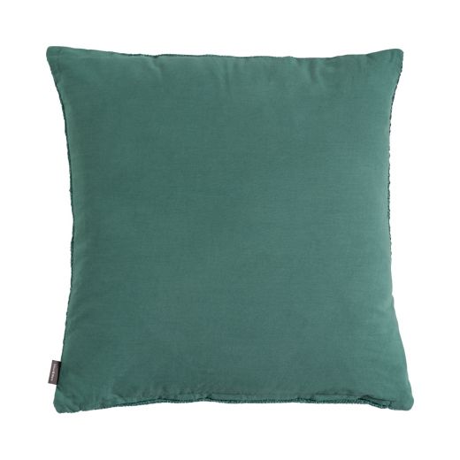 Coco Chenille kussen blauw groen 45x45cm 