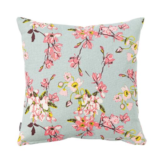 Blossom light blue Cushion 45 cm x 45 cm