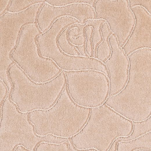 Rose Embroidery coussin beige 45x45cm 