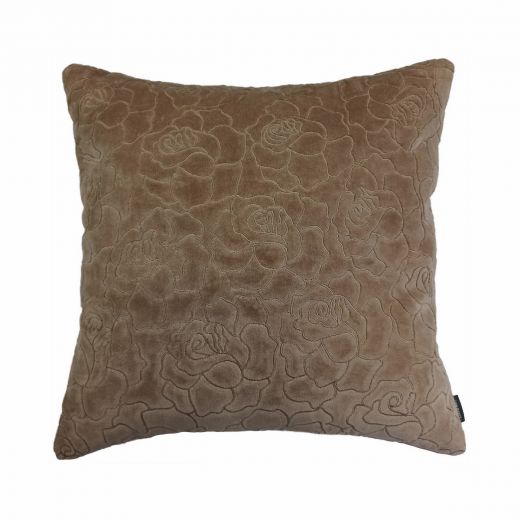 Rose Embroidery Kissen rosa 45x45cm 