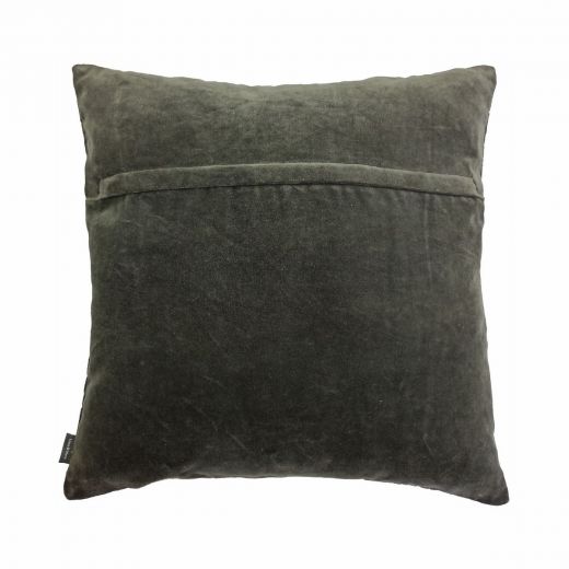 Rose Embroidery kussen bruin 45x45cm 