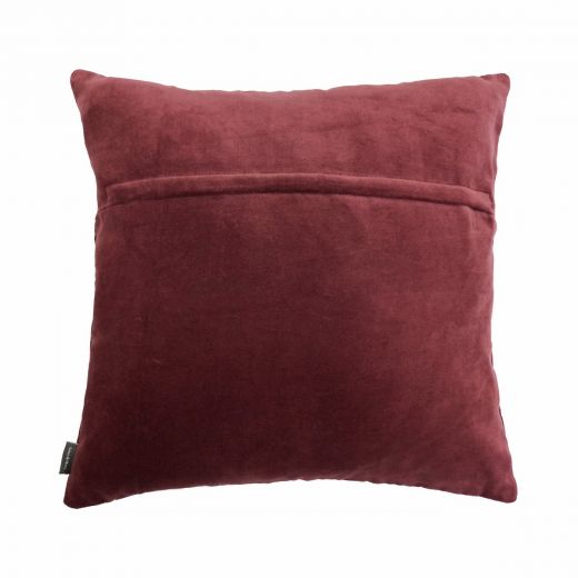 Rose Embroidery kussen bordeaux 45x45cm 