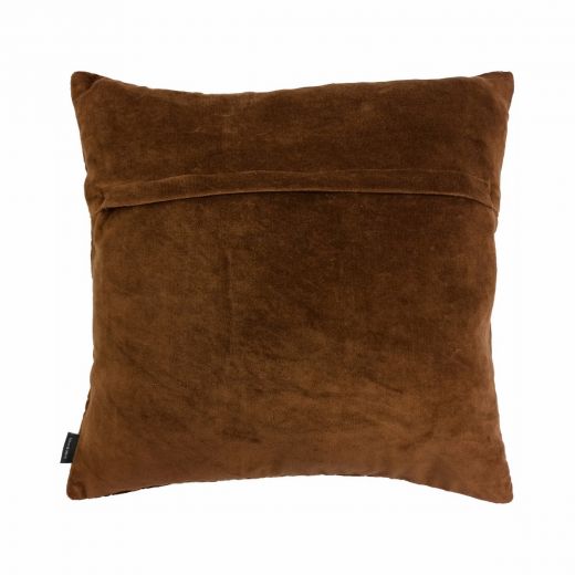 Rose Embroidery kussen roodbruin 45x45cm 