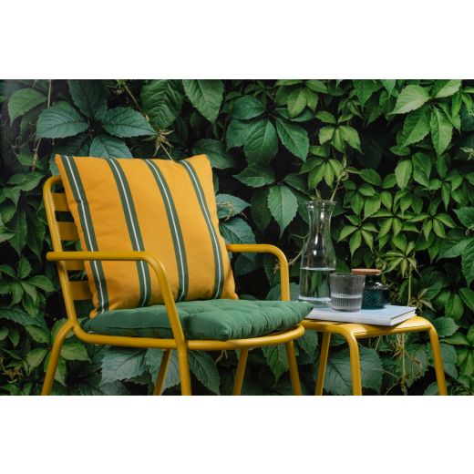 Printed Stripes coussin vert jaunâtre 45x45cm 