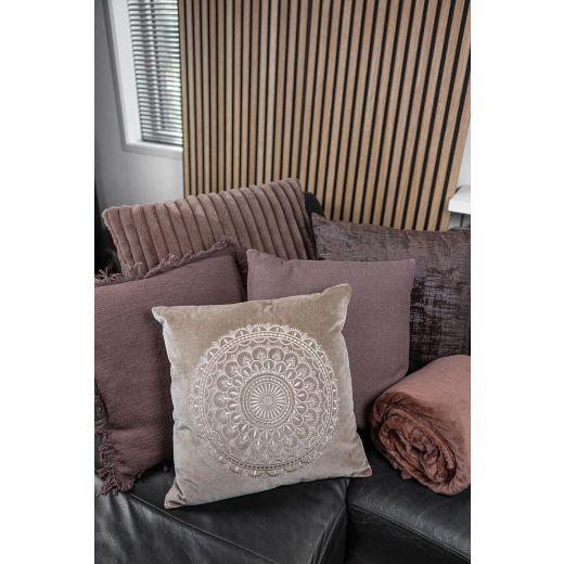 Solid Canvas coussin taupe 45x45cm 