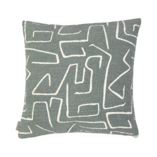 Roy Chenille Kissen donkergrijs  45x45cm 