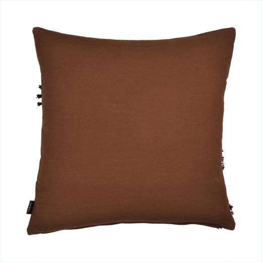 Uneven Ruffle Kissen Braun 45x45cm 