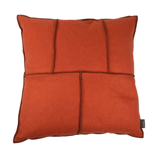 Timber Cushion orange 45x45cm 