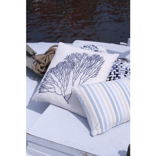 Coral Cushion blue 45x45cm 
