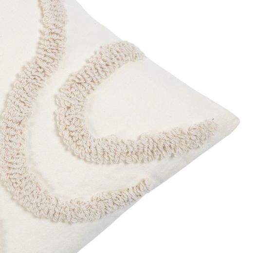 Kussen organische lijnen Sammy beige 45x45cm