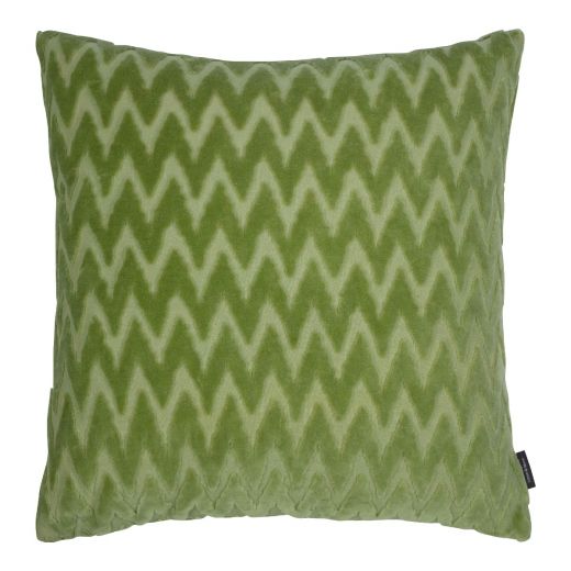 Cleo Cushion chevron green 45x45cm