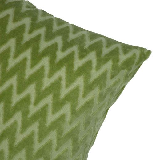 Cleo Cushion chevron green 45x45cm