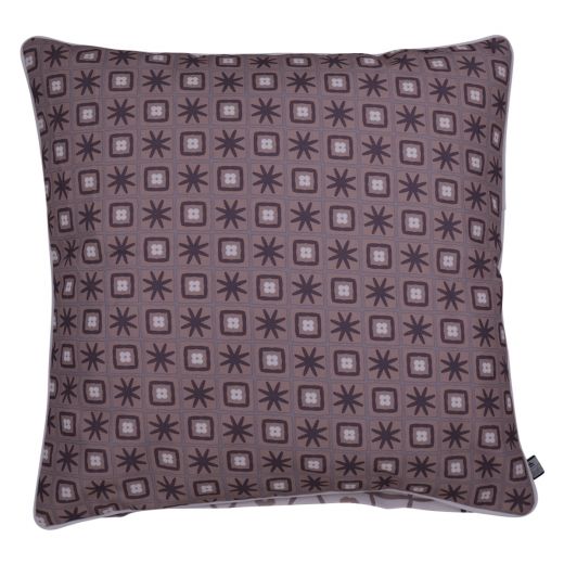 Luna Outdoor Sierkussen taupe/grijs 47x47cm 