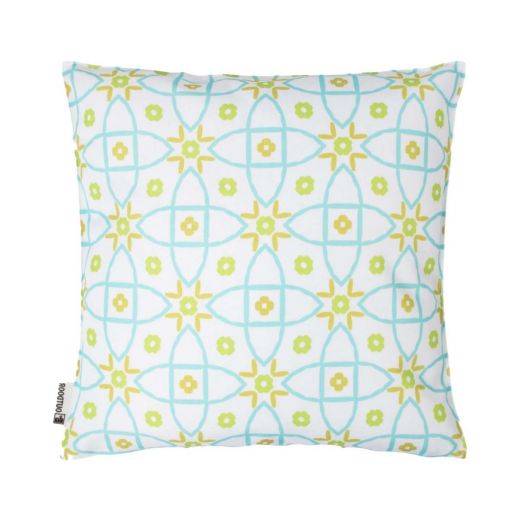 Mila Outdoor green/aqua Cushion 47 cm x 47 cm