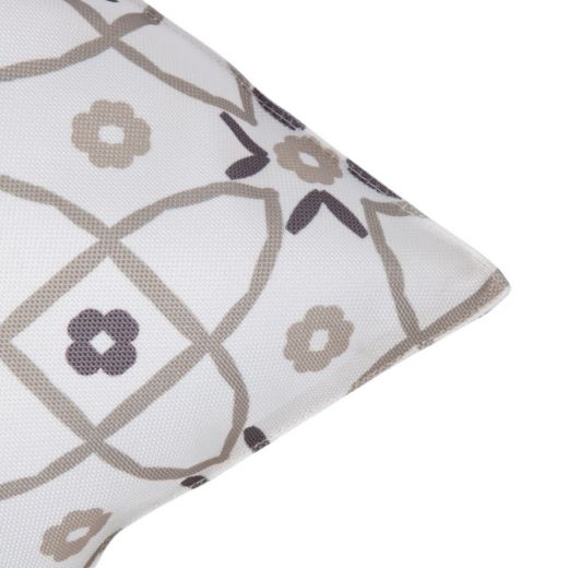 Mila Outdoor taupe/grey Cushion 47 cm x 47 cm