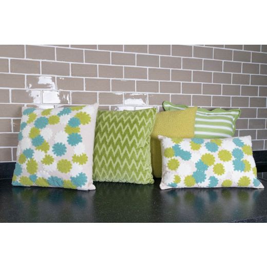 Miley Cushion green blue 45x45cm