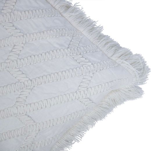 Svea Coussin Weiss 45x45cm