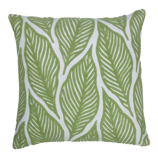 Lilou Cushion leaf green 45x45cm