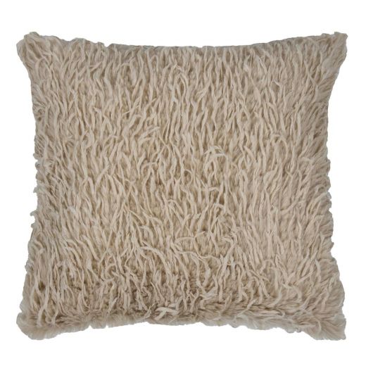 Feather cushion beige 45x45cm