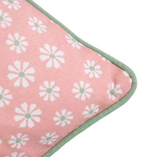 Daisy Flowers Kussen roze 50x50cm 