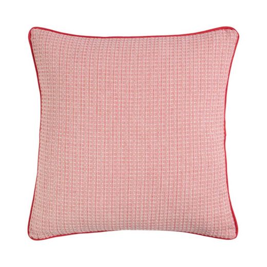Hyacinth Kussen wafel rood 45x45cm