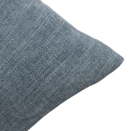Kussen Queen chenille jeansblauw 45x45cm