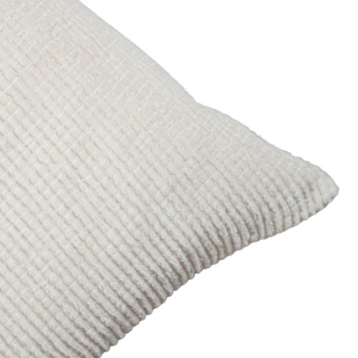 Cushion Duchess rib off white 45x45cm