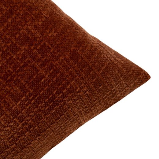 Cushion Empress velvet slub terra 45x45cm
