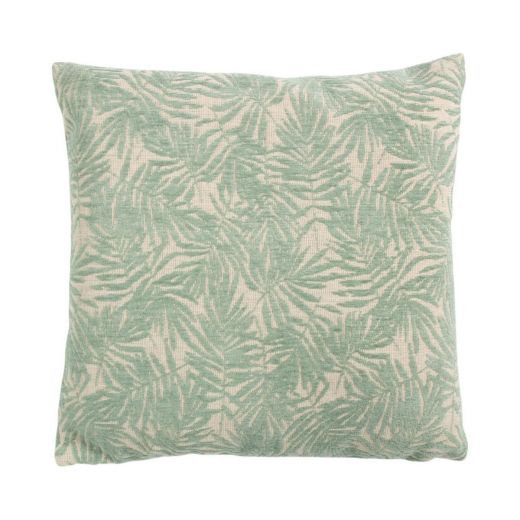 Cushion Jacquard leafs green 45x45cm