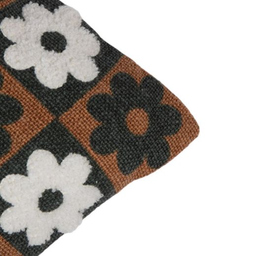 Cushion Flores camel 45x45cm