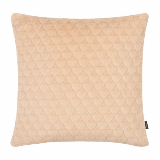 Kissen Herzen Beige 45x45cm