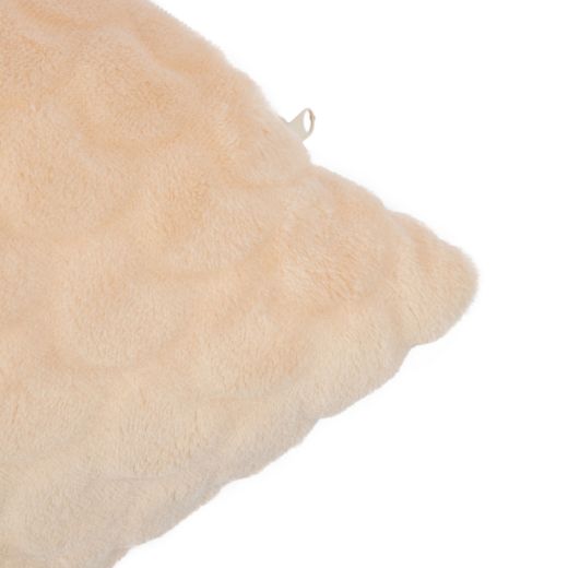 Coussin Coeurs Beige 45x45cm