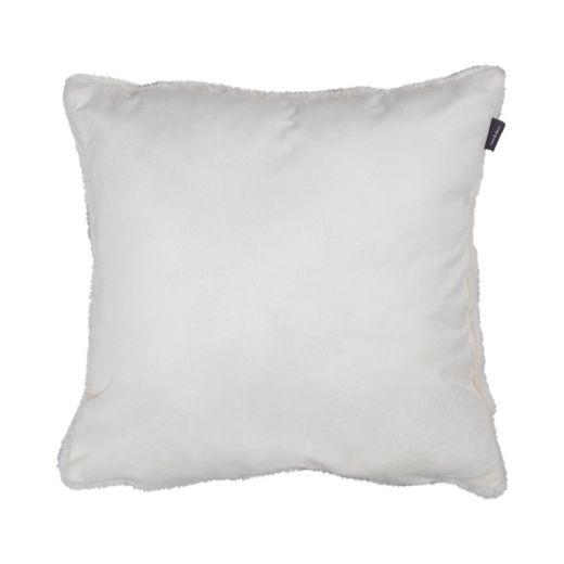 Coussin Feuilles Blanc Casse 45x45cm