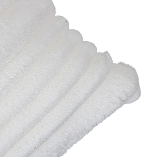 Coussin Rayures Blanc Casse 45x45cm