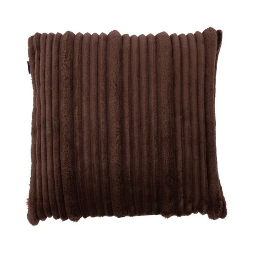 Coussin Rayures Marron 45x45cm