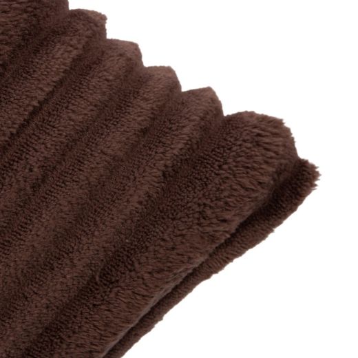 Coussin Rayures Marron 45x45cm