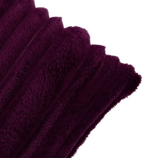 Coussin Rayures Violet 45x45cm