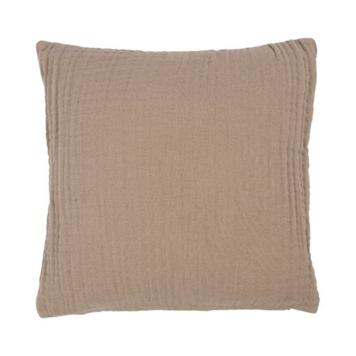 Nova Kissen Musselin taupe 45x45cm
